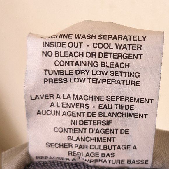 Vintage tailored fit dark wash denim jeans made in Canada - Picture 7 of 7